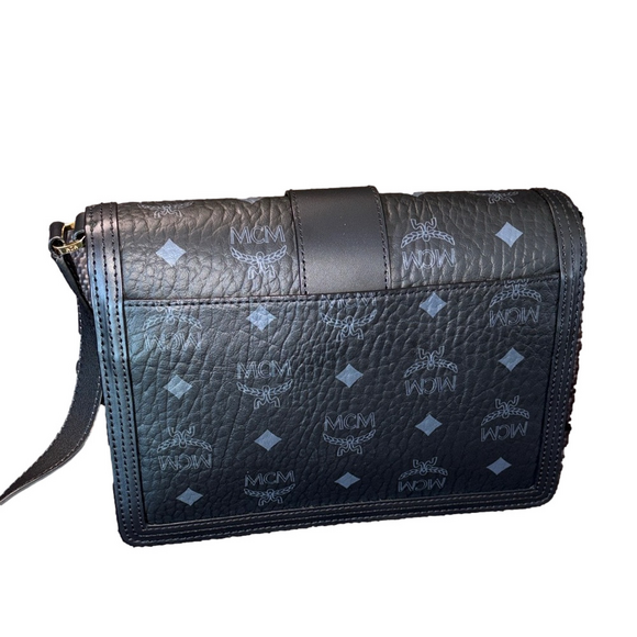 MCM Black Crossbody Bag with Gold Clasp - Picture 4 of 10